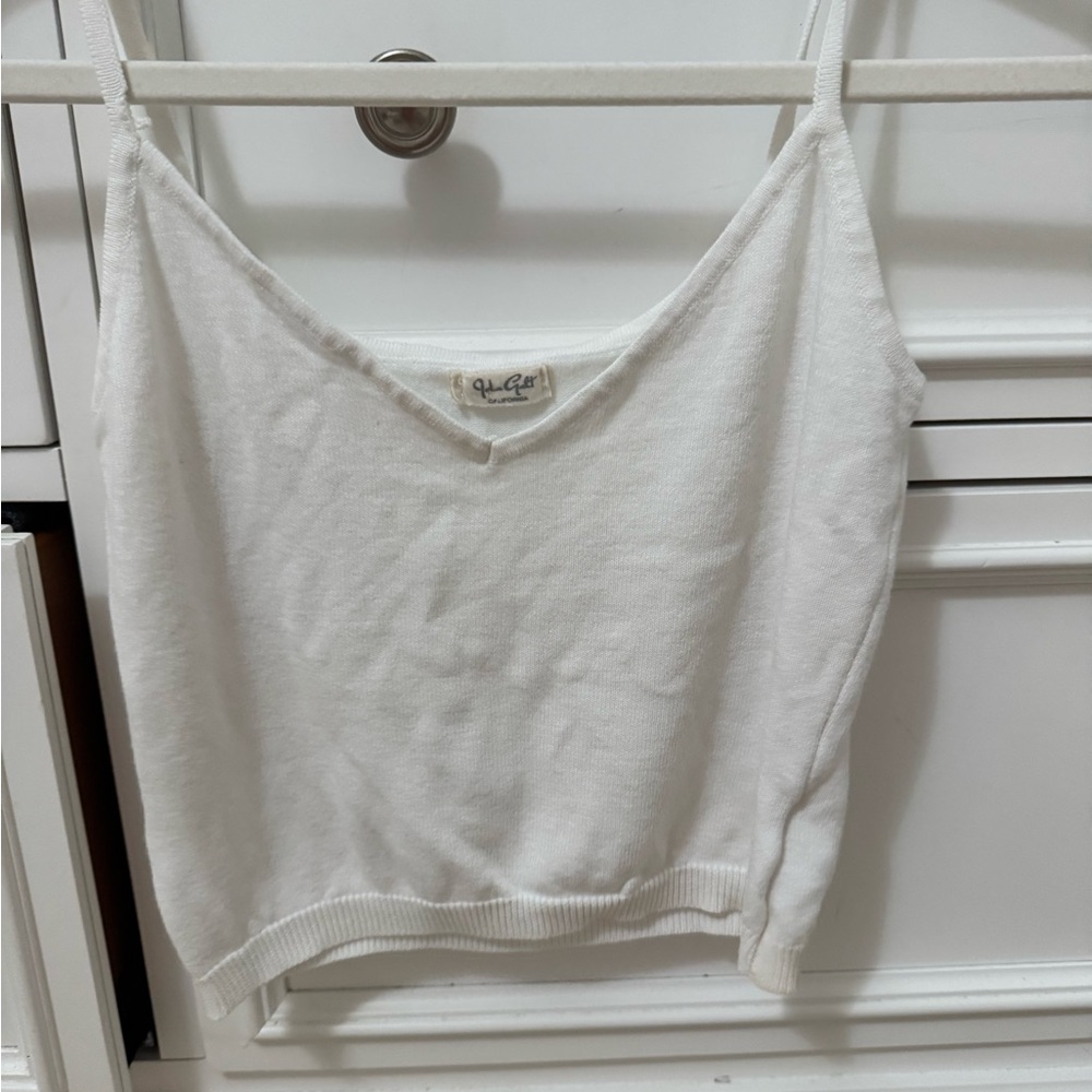 Brandy Melville Cream V-Neck Camisole